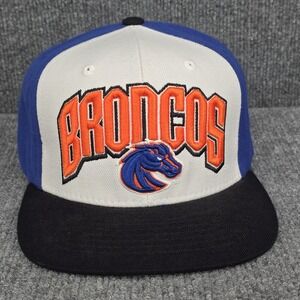 Boise State Broncos Hat Cap Snap Back Wool Blue White Big Logo NCAA Football Men